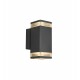 NORDLUX ELM Lampa Ścienna GU10 2X20W Aluminium Czarny 45331003
