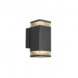 NORDLUX ELM Lampa Ścienna GU10 2X20W Aluminium Czarny 45331003