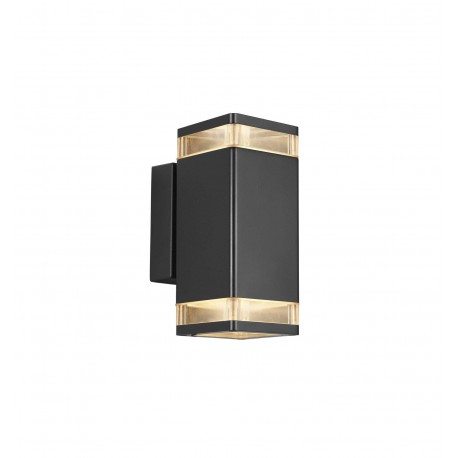 NORDLUX ELM Lampa Ścienna GU10 2X20W Aluminium Czarny 45331003