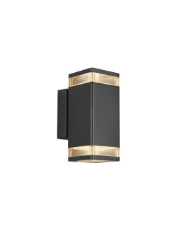 NORDLUX ELM Lampa Ścienna GU10 2X20W Aluminium Czarny 45331003