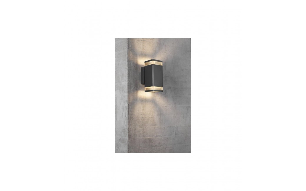 NORDLUX ELM Lampa Ścienna GU10 2X20W Aluminium Czarny 45331003