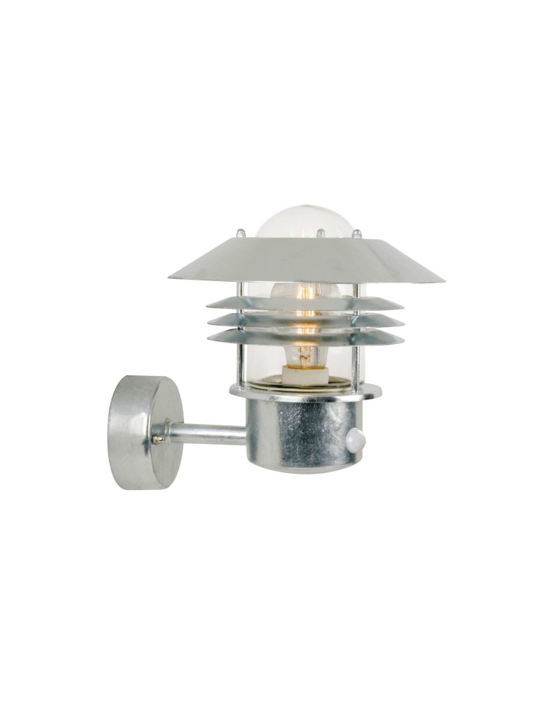 Outdoor lights with motion sensor - NORDLUX VEJE Wall Lamp E27 60W Silver 25101031 - product kolory-swiatla.pl 1