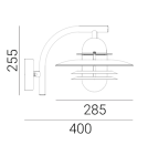 Outdoor wall lamps - Norlys Oslo Wall lamp 1xE27 IP65 Black 240B - product 2