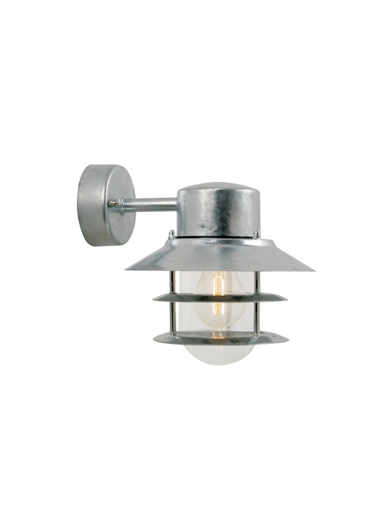 Outdoor wall lamps - NORDLUX BLOK Wall Lamp E27 60W Silver 25051031 - product kolory-swiatla.pl 1