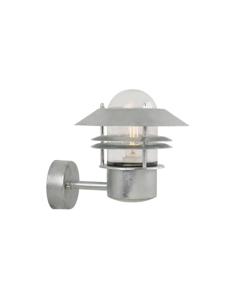 Outdoor wall lamps - NORDLUX BLOK Wall Lamp E27 60W Silver 25011031 - product kolory-swiatla.pl 1