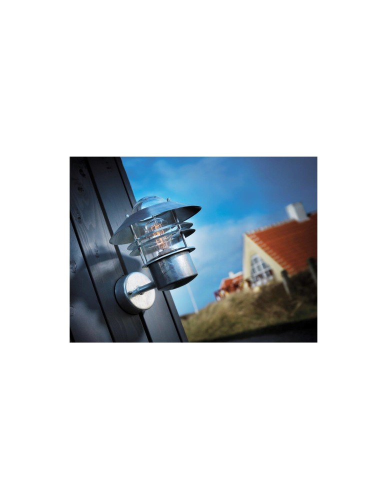 Outdoor wall lamps - NORDLUX BLOK Wall Lamp E27 60W Silver 25011031 - product kolory-swiatla.pl 2