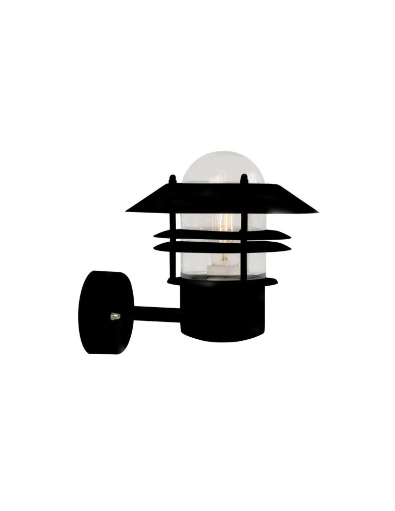 Outdoor wall lamps - NORDLUX BLOK Wall Lamp E27 60W Black 25011003 - product kolory-swiatla.pl 1