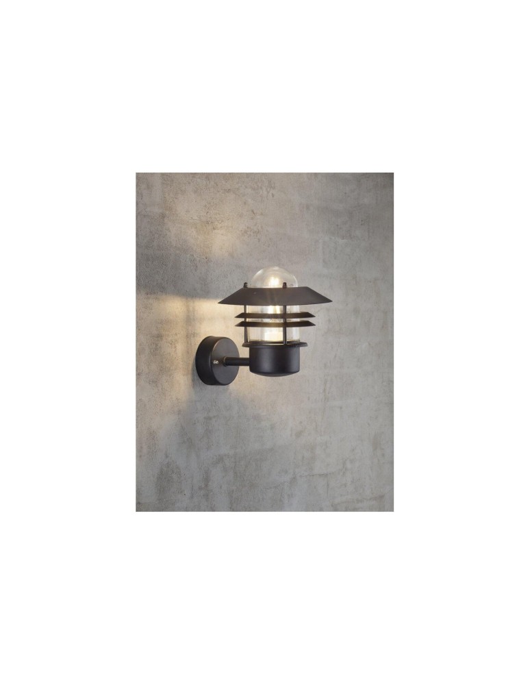 Outdoor wall lamps - NORDLUX BLOK Wall Lamp E27 60W Black 25011003 - product kolory-swiatla.pl 2