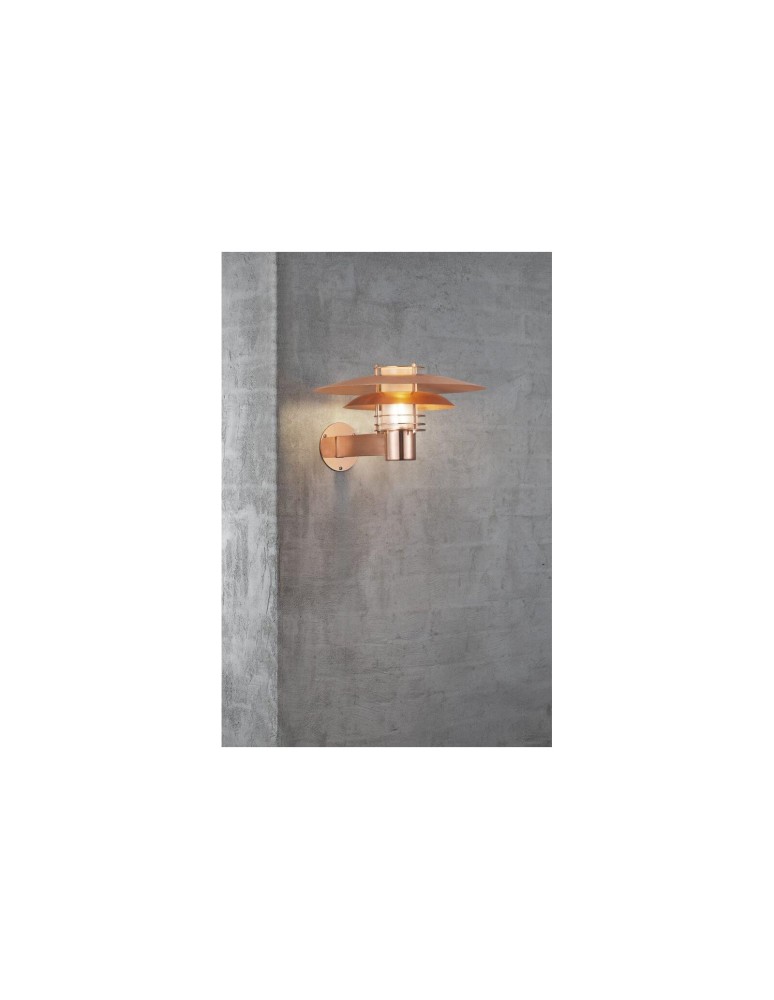 Outdoor wall lamps - NORDLUX PHOE Wall Lamp E27 16W Copper 24381030 - product kolory-swiatla.pl 2