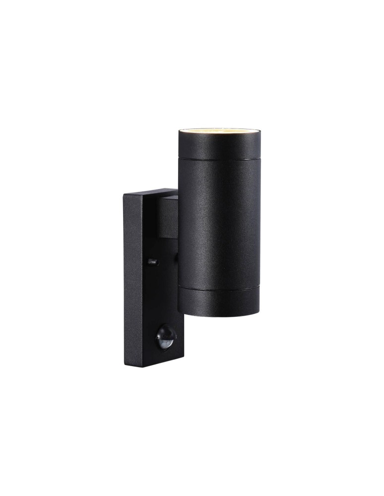 Outdoor lights with motion sensor - NORDLUX TIN Wall Lamp GU10 2X35W Aluminum Black 21519103 - product kolory-swiatla.pl 1