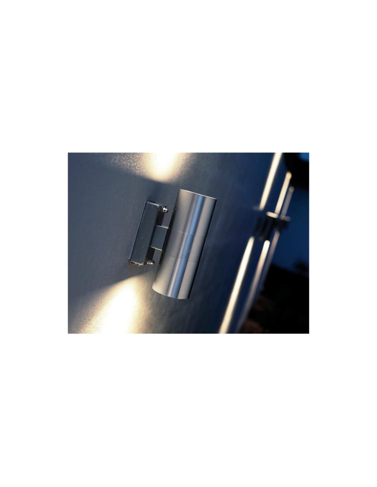 NORDLUX TIN Lampa Ścienna GU10 2X35W Stal nierdzewna 21279134