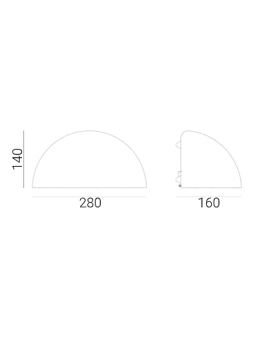 Norlys Paris BIG Kinkiet 1xE27 IP65 Czarny 163B - produkt 2