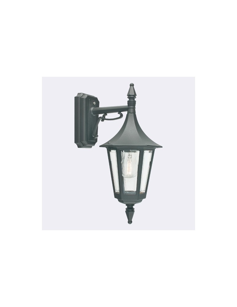 Outdoor wall lamps - Norlys Rimini Wall lamp 1xE27 IP54 Black 2591B - product kolory-swiatla.pl 1