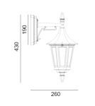 Outdoor wall lamps - Norlys Rimini Wall lamp 1xE27 IP54 Black 2591B - product 2