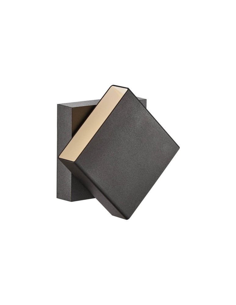 Outdoor wall lamps - NORDLUX TURN LED Wall Lamp Aluminum Black 2019061003 - product kolory-swiatla.pl 1