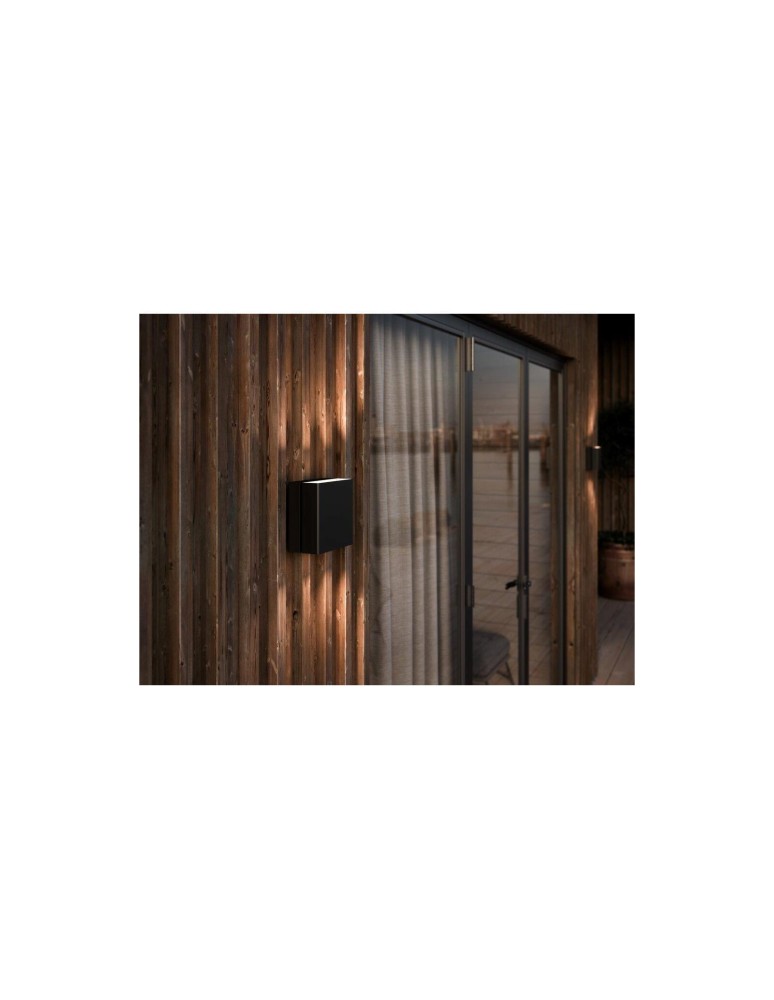 Outdoor wall lamps - NORDLUX TURN LED Wall Lamp Aluminum Black 2019061003 - product kolory-swiatla.pl 5