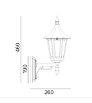 Outdoor wall lamps - Norlys Rimini Wall lamp 1xE27 IP54 Black 259B - product 2