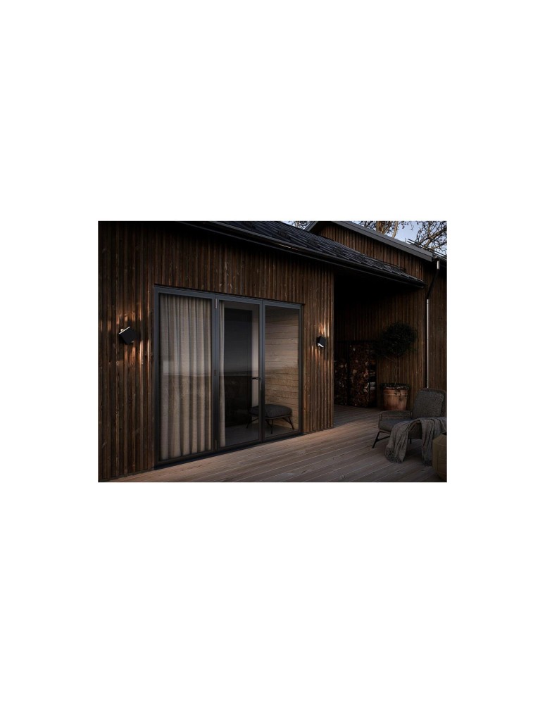 Outdoor wall lamps - NORDLUX TURN LED Wall Lamp Aluminum Black 2019061003 - product kolory-swiatla.pl 6