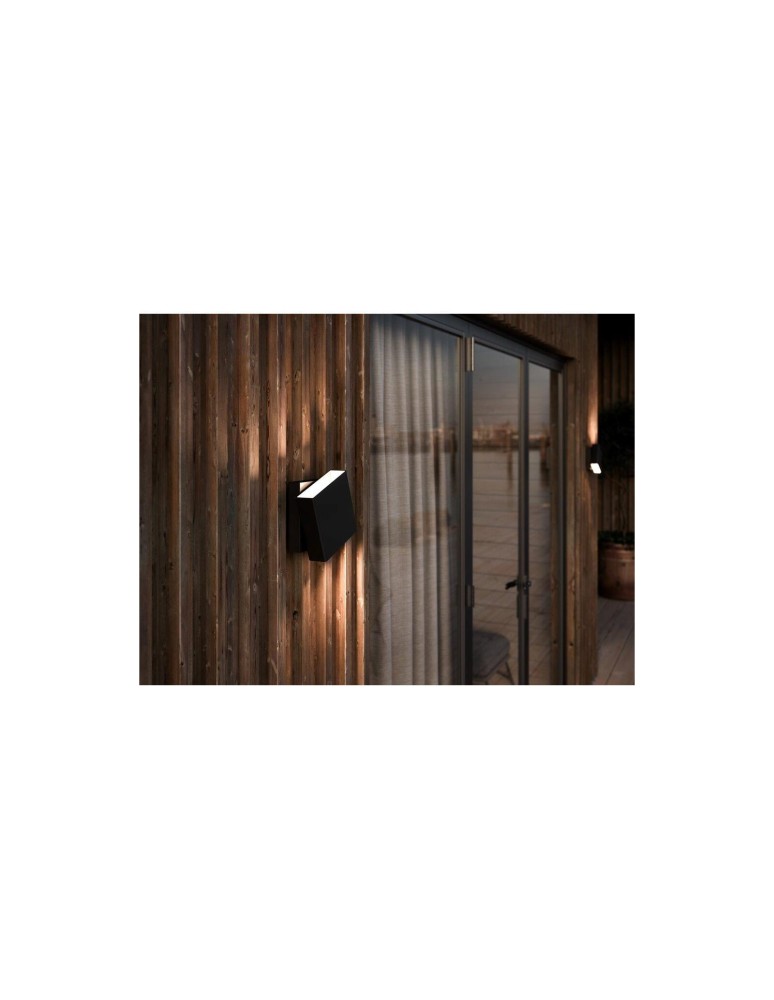 Outdoor wall lamps - NORDLUX TURN LED Wall Lamp Aluminum Black 2019061003 - product kolory-swiatla.pl 7