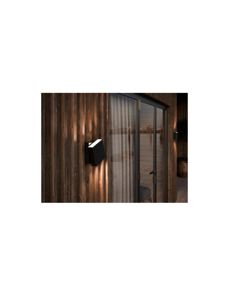 Outdoor wall lamps - NORDLUX TURN LED Wall Lamp Aluminum Black 2019061003 - product kolory-swiatla.pl 9