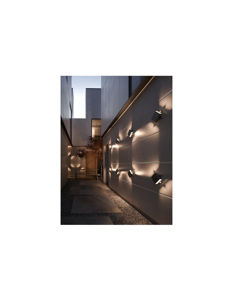 Outdoor wall lamps - NORDLUX TURN LED Wall Lamp Aluminum Black 2019061003 - product kolory-swiatla.pl 10