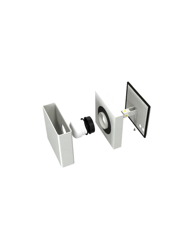 Outdoor wall lamps - NORDLUX TURN LED Wall Lamp Aluminum White 2019061001 - product kolory-swiatla.pl 3