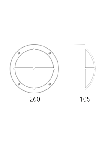 Norlys Rondane Wall lamp 1xE27 IP65 Graphite 538GR - product 2