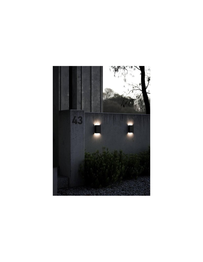 Outdoor wall lamps - NORDLUX FOLD LED Wall Lamp Aluminum Black 2019051003 - product kolory-swiatla.pl 4