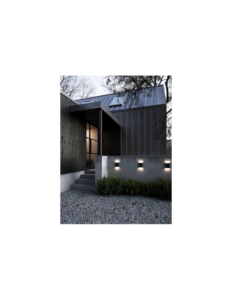 Outdoor wall lamps - NORDLUX FOLD LED Wall Lamp Aluminum Black 2019051003 - product kolory-swiatla.pl 5