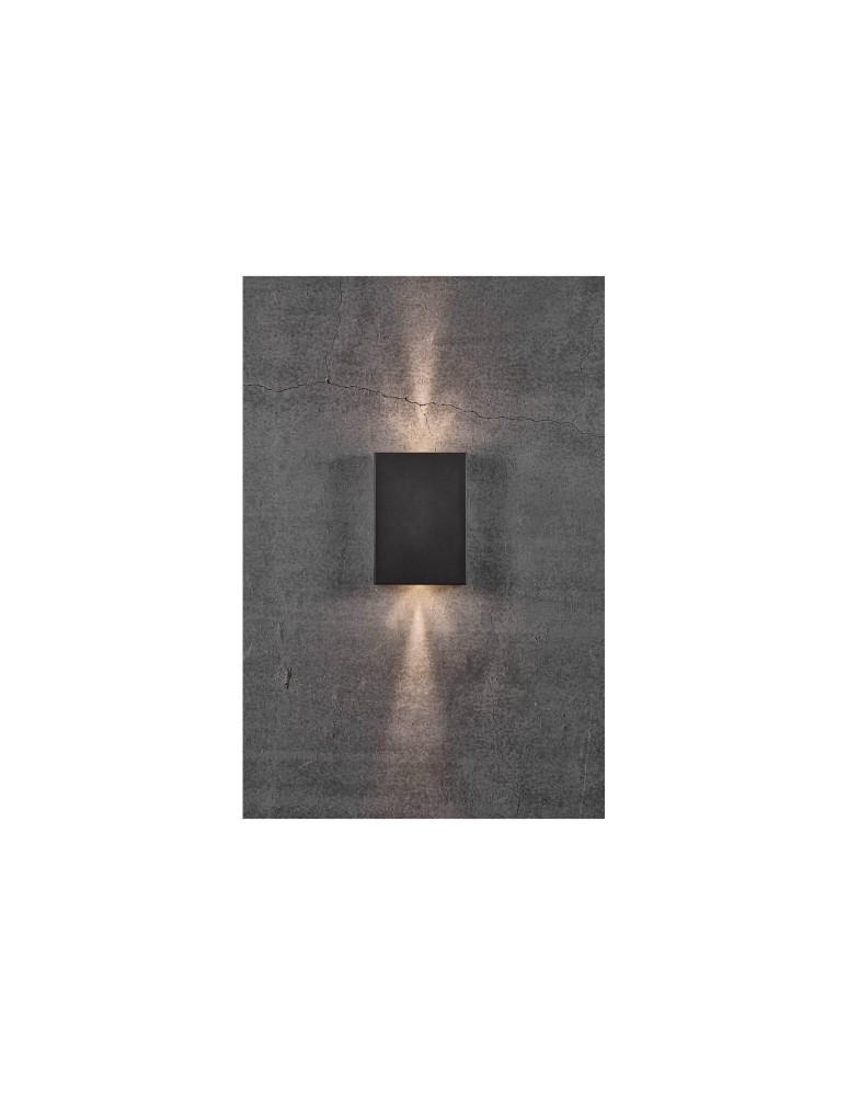 Outdoor wall lamps - NORDLUX FOLD LED Wall Lamp Aluminum Black 2019051003 - product kolory-swiatla.pl 6
