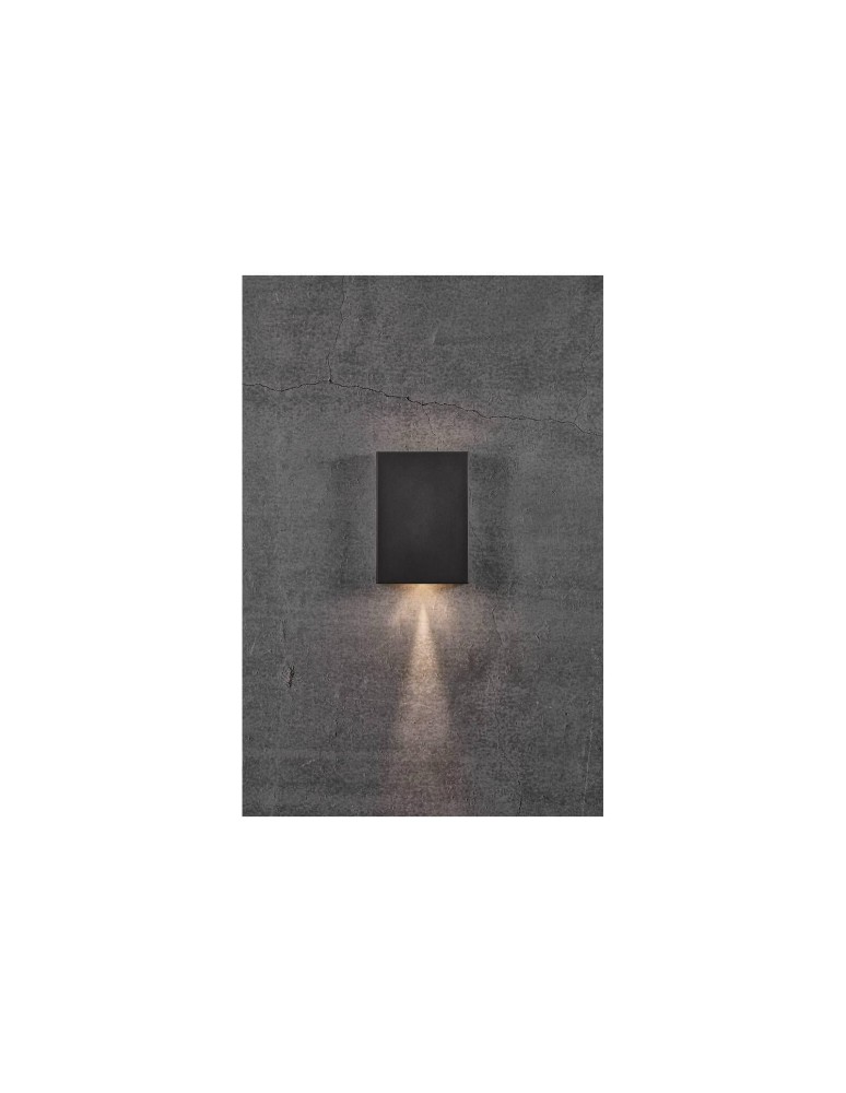 Outdoor wall lamps - NORDLUX FOLD LED Wall Lamp Aluminum Black 2019051003 - product kolory-swiatla.pl 8