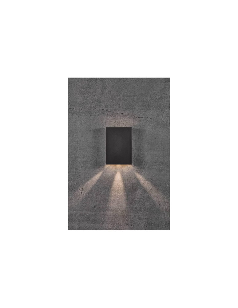 Outdoor wall lamps - NORDLUX FOLD LED Wall Lamp Aluminum Black 2019051003 - product kolory-swiatla.pl 9
