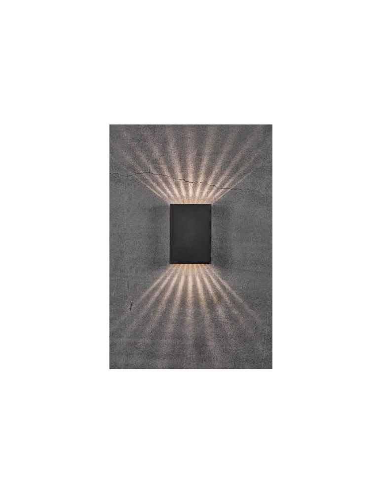 Outdoor wall lamps - NORDLUX FOLD LED Wall Lamp Aluminum Black 2019051003 - product kolory-swiatla.pl 11