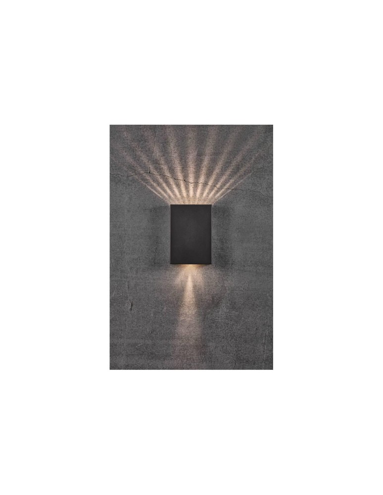 Outdoor wall lamps - NORDLUX FOLD LED Wall Lamp Aluminum Black 2019051003 - product kolory-swiatla.pl 12