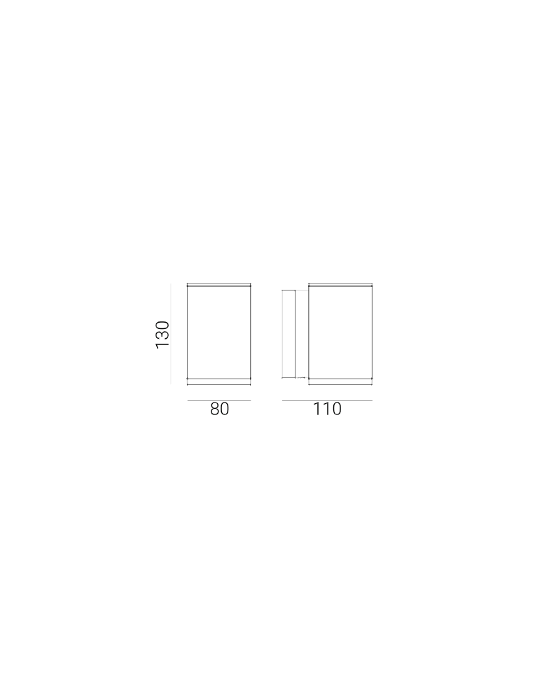 Outdoor wall lamps - Norlys Sandvik Wall lamp 1xGU10 IP65 Graphite 1740GR - product kolory-swiatla.pl 2