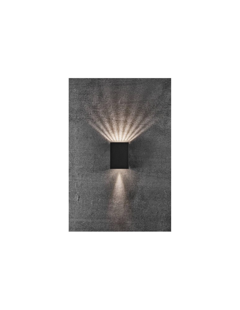 Outdoor wall lamps - NORDLUX FOLD LED Wall Lamp Aluminum Black 2019041003 - product kolory-swiatla.pl 5