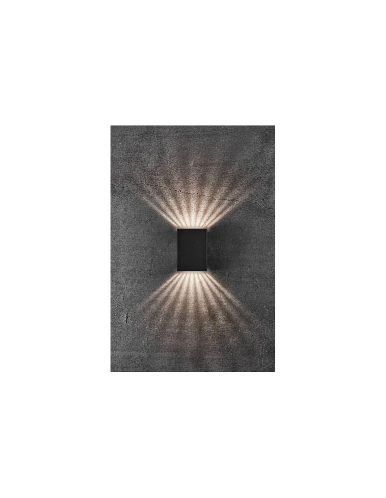 Outdoor wall lamps - NORDLUX FOLD LED Wall Lamp Aluminum Black 2019041003 - product kolory-swiatla.pl 7