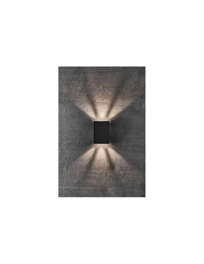 Outdoor wall lamps - NORDLUX FOLD LED Wall Lamp Aluminum Black 2019041003 - product kolory-swiatla.pl 12