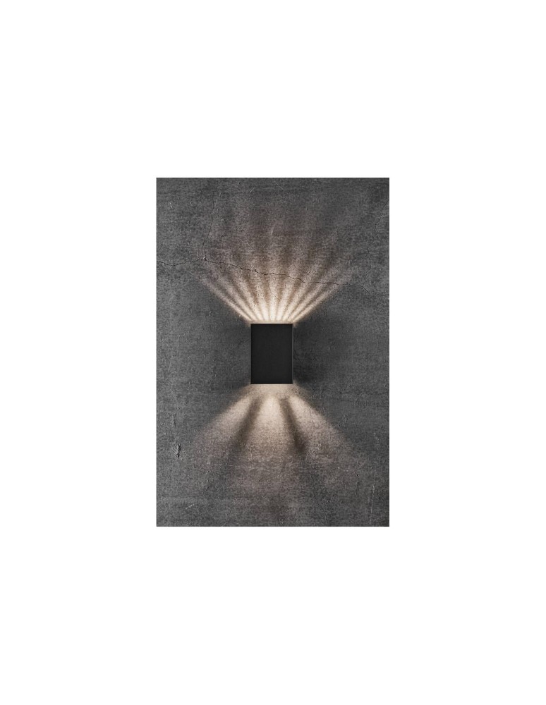 Outdoor wall lamps - NORDLUX FOLD LED Wall Lamp Aluminum Black 2019041003 - product kolory-swiatla.pl 13