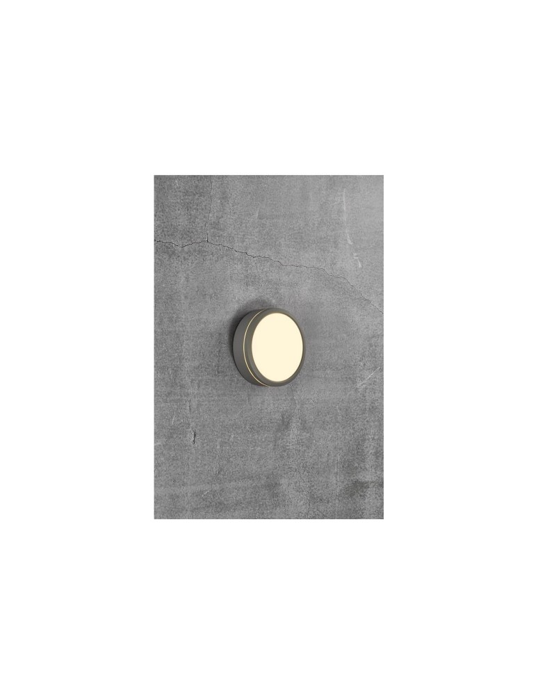 Outdoor wall lamps - NORDLUX Ceiling lamp Plafond round SMARTLIGHT 1x9.5W LED Grey Aluminium 2019016010 - product kolory-swiatla.pl 4
