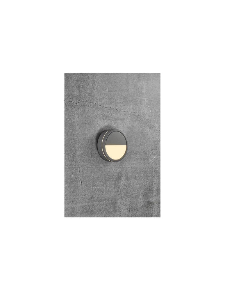 Outdoor wall lamps - NORDLUX Ceiling lamp Plafond round SMARTLIGHT 1x9.5W LED Grey Aluminium 2019016010 - product kolory-swiatla.pl 6
