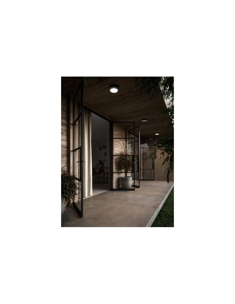 Outdoor wall lamps - NORDLUX Ceiling lamp Plafond round SMARTLIGHT 1x9.5W LED Black Aluminum 2019016003 - product kolory-swiatla.pl 5
