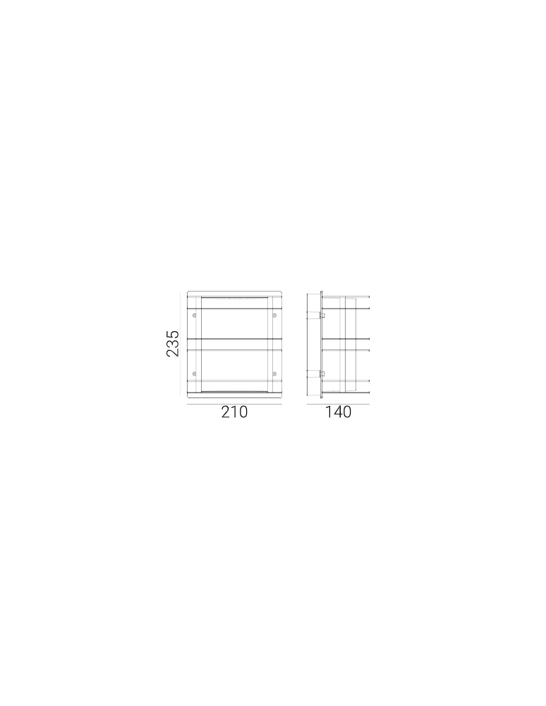 Outdoor wall lamps - Norlys Stockholm Wall lamp 1xE27 IP54 Black 220B - product kolory-swiatla.pl 2