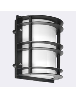 Norlys Stockholm LED wall lamp 8W 332lm 3000K IP54 Black 1600B