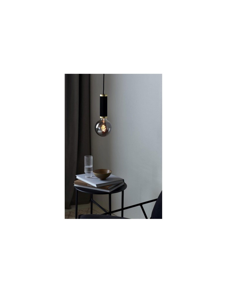 Pendant lamps bulbs - NORDLUX GALLOWAY Pendant Lamp E27 40W Metal Black/Brass 2011053003 - product kolory-swiatla.pl 3