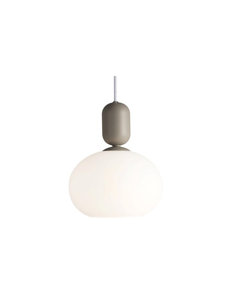Pendant lamps spheres - NORDLUX NOTTI Pendant Lamp E27 40W Grey 2011003010 - product kolory-swiatla.pl 1