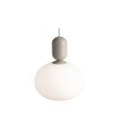 Pendant lamps spheres - NORDLUX NOTTI Pendant Lamp E27 40W Grey 2011003010 - product 4