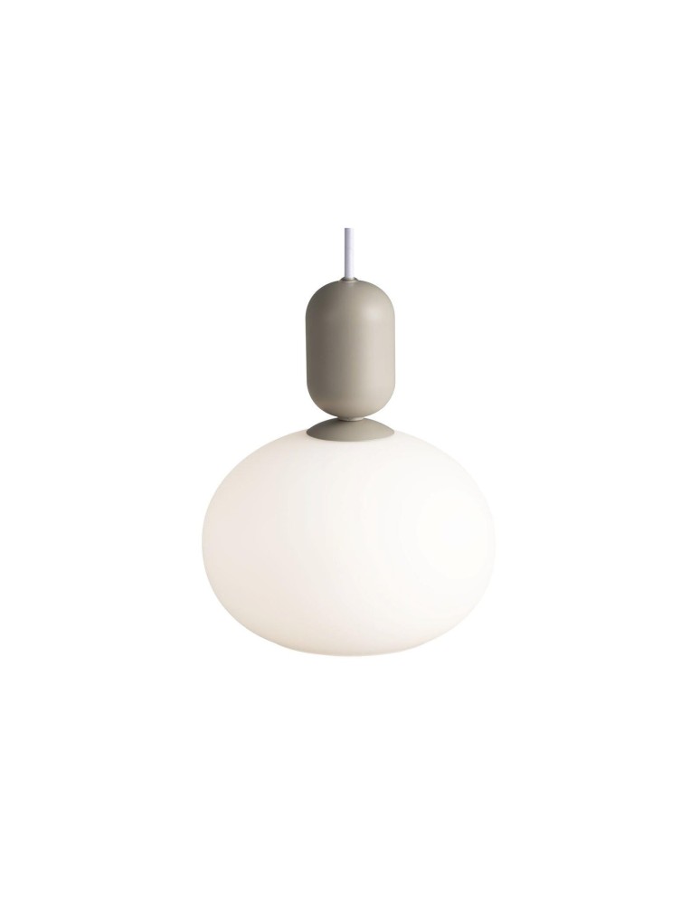Pendant lamps spheres - NORDLUX NOTTI Pendant Lamp E27 40W Grey 2011003010 - product kolory-swiatla.pl 4