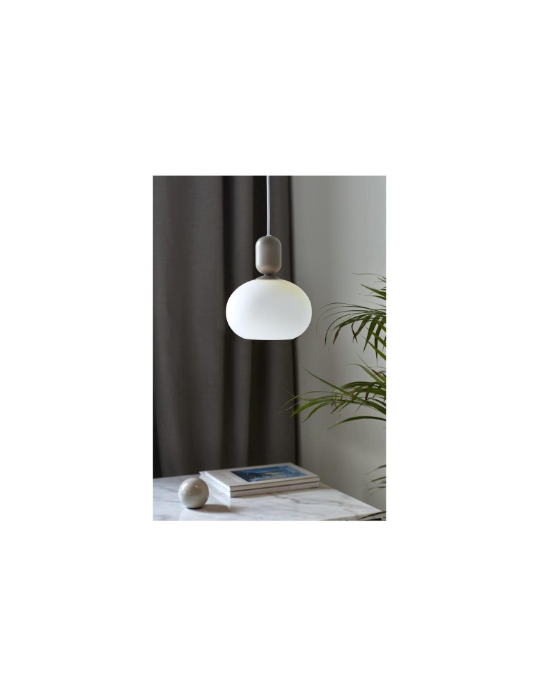 Pendant lamps spheres - NORDLUX NOTTI Pendant Lamp E27 40W Grey 2011003010 - product kolory-swiatla.pl 6