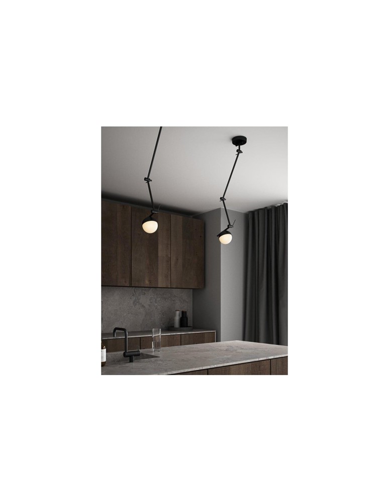 Cantilever wall lamps - NORDLUX CONTINA Wall lamp Wall lamp G9 5W Metal Black 2010971003 - product kolory-swiatla.pl 6